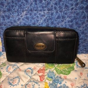Sleek Black Fossil Wallet